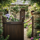 Black Premium Heavy Duty Gate Top 1015mm x 360mm with 12x6mm Flat Bar for Durable Construction
