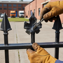 Gray Premium Leaf 75 x 125mm with 4mm Stem for Ornate Floral Panels - High-Quality Professional Grade for Industrial and Commercial Applications