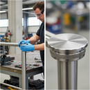 Dark Gray Premium 304 Stainless Steel Flat End Cap for 48.3mm x 2mm Tube - Durable and High-Performance Solution