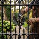 Black Premium Medium Scottish Thistle 160 x 200mm Cast Iron, 3mm Thick for Precision Applications
