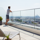 Lavender Premium Aluminium Channel Glass Kit for 20.76mm Thickness and 2500mm Length with Rubber Seals and Plastic Inlays