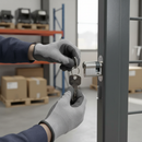 Dark Gray Premium Keyed Alike Lock Barrel 37mm Long Half Cylinder for Security Applications