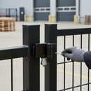 Light Gray Premium Compact Surface Mounted Hinge with 180° Opening Angle, Adjustable Height & Width for Gates Up to 60 kg