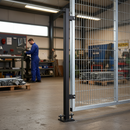 Dim Gray Premium Bolt Down Fence Post 40 x 40mm, 1000mm Long for Secure Installation - High-Quality Professional Grade for Industrial and Commercial Applica...