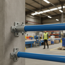 Dark Sea Green Premium Horizontal Base Side Support Wall Fixing for 48.3mm Tube - Durable and Reliable Wall Attachment