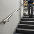 Dark Gray Premium 304 Stainless Steel Handrail Bracket with 78mm Projection for 48.3mm Tube Installation