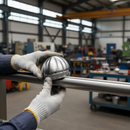 Dark Slate Gray Premium Domed End Cap for 42.4mm x 2mm Tube - 316 Stainless Steel with Satin Finish
