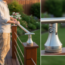 Dark Olive Green Premium Adjustable Rail Support for 42.4mm Tube - Durable Construction and Versatile Design
