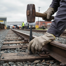 Lavender Premium Hand Forged Railhead 160mm Height with 20mm Diameter Base for Durability and Strength