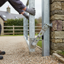 Rosy Brown Premium Heavy Duty 180° Hinge Set for Sloped Driveways with Adjustable Angle and Stainless Steel Components