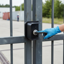 Light Gray Premium Security Shroud for Surface Mounted Locks with Free Exit Feature - Polyamide Construction, Easy Installation, and Compatibility with Europrofile Cylinder Locks