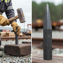 Dark Slate Gray Premium Hand Forged Railhead 130mm High with 16 x 16mm Base for Durable Applications