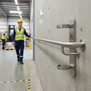Gray Premium Heavy Duty Wall Bracket 300 x 70mm for 48.3mm Tube Applications - High-Quality Professional Grade for Industrial and Commercial Applications