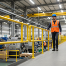 Gray Professional GRP Handrail End Post for 50mm Outside Diameter Tubing - Durable and Reliable Support