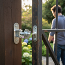 Dark Slate Gray Premium Adjustable Gate Hinge M16 with Jointed Plates, 115mm x 40mm, 300kg Weight Capacity