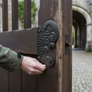 Dark Slate Gray Premium Ornamental Gate Plate Right Hand 230 x 335 x 3mm Thick for Durability and Style