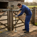 Dark Olive Green Premium Heavy Duty Crook Drop Bolt 16mm Diameter, 500mm Length for Secure Locking Solutions