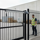 White Smoke Premium Stainless Steel Rail for Gate Closer Installation on Barred Fencing - Durable and Compatible with Various Gate Closers
