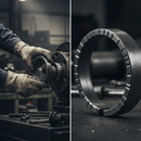 Dark Slate Gray Premium 75mm Diameter Heavy Duty Ring with 6mm Square Bar for Industrial Applications