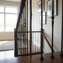 White Smoke Premium Double Knuckle Stair Spindle 12.5mm Square Hollow with Powder Coated Finish - Ideal for Indoor Use
