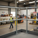 Dark Slate Gray Premium Key Clamp Corner Post for 48.3mm Tube - Pre-Assembled, 1100mm Height, No Mid Rail