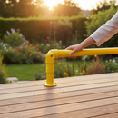 Tan Premium GRP Handrail Fitting Internal Adjustable Joint for Robust Safety Solutions