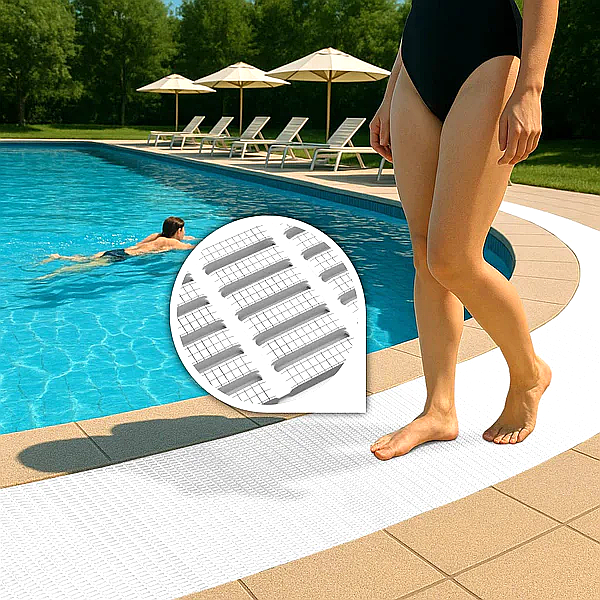 Wheat WetAreaMax Safety Floor Mat - Anti-Slip Lightweight Grid Roll