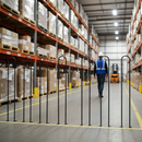 Dark Gray Premium 12mm Diameter Hoop Top Fence 1000mm High with 100mm Gaps for Secure Boundary Marking