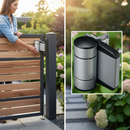 Light Slate Gray Premium Double Bearing Adjustable 180° Hinge with Stainless Steel Bearings for Gates up to 150 kg and Anti-Theft Design