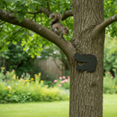 Dark Olive Green Premium Squirrel Silhouette 210 x 190mm - Decorative Wildlife Art for Home and Garden