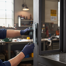 Dark Slate Gray Premium Zinc Plated Hinge 220mm x 35mm with Locking Nut and Grease Nipple for Enhanced Durability