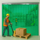 Transparent Green Creative Interior Strip Curtains (Hook On)