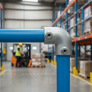 Dark Gray Premium 125D 90° Elbow Key Clamp for 48.3mm Tube - Ideal for Guardrail Connections