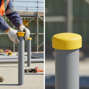 Dark Slate Gray Premium Plastic Cap for 42.4mm Outside Diameter Tube - Ideal for 2.6-4mm Wall Thickness in Yellow
