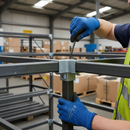 Dark Slate Gray Premium Three Way Top Corner Square Key Clamp for 25mm Box Section - Ideal for 90° Connections