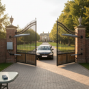 White Smoke Premium 24V Electromechanical Ram Kit for Gates Up to 6m Leaf and 750kg Capacity with Comprehensive Installation Features