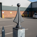 Slate Gray Premium Railhead With Ball 138mm Height, 60mm Width, and 30mm Base for Versatile Applications