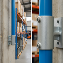 Dark Gray Professional Side Vertical Wall Support Fixing for 48.3mm Tube - Heavy Duty Connection Solution