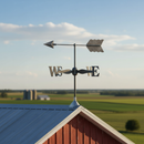 Light Gray Premium Weather Vane Kit Parts with Front and Back Arrow for Accurate Directional Indicators