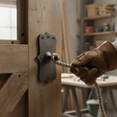 Dark Olive Green Premium Heavy Duty Fixing Bracket 135mm x 75mm x 5mm with 12mm Pin for Secure Installations