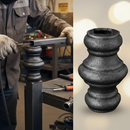 Black Premium Collar with 12.5mm Square Hole - Dimensions 40x65mm for Versatile Applications