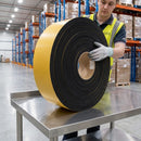 Black Self-Adhesive Neoprene/EPDM Sponge Strip – Closed-Cell Rubber Sealing Tape