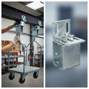 Dim Gray Premium Face Fit Hanger Roller Bracket for Trolley Gate Track Systems with Enhanced Durability