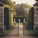 Dark Slate Gray Premium Heavy Duty Gate Top Scroll 1035mm x 220mm with 12mm x 6mm Flat Bar for Secure Fencing Solutions