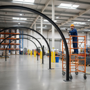 Dark Gray Premium 40x40mm Plain Box Section Arch with 2500mm Length and 500mm Rise for Versatile Applications