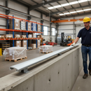 Slate Gray Premium 50mm x 8mm Plastic Handrail Capping - White Aluminium 25m Coil for Stylish Staircase Enhancement