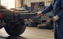 Black Premium Rubber HGV Bumper for Light and Heavy Commercial Vehicles - Impact Resistant and Durable Design