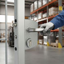 Dark Gray Premium Heavy Duty Gate Lock for 60-80mm Box Sections with Stainless Steel Mechanism and Adjustable Daybolt