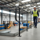 Gray Premium Mild Steel Tubular Handrail Standard 1200mm High with 90mm Diameter and 500mm Centres for 48.3mm Tube