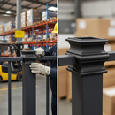 Dark Slate Gray Premium Box Section Collar for 50 x 50mm Square Tubing - 80mm Height & Width for Secure Fit